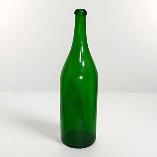 Antique green glass demijohn - antique,