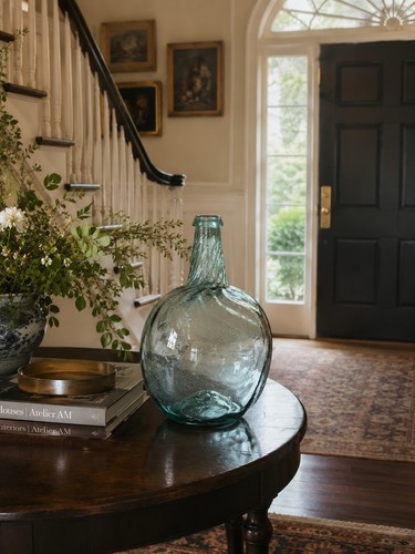 Antique 19th aqua glass - antique,