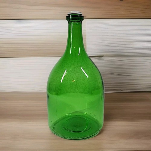 Vintage green one gallon glass - one,